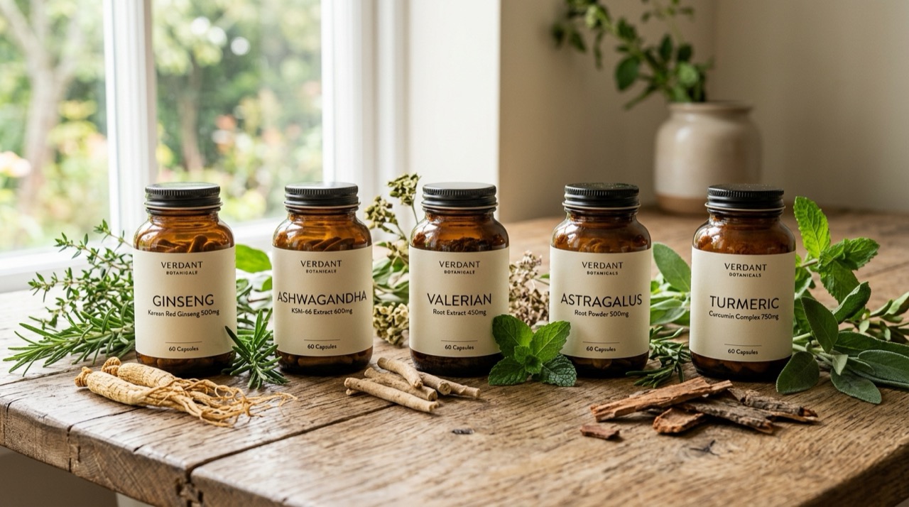 Koleksi Suplemen Adaptogen Alami